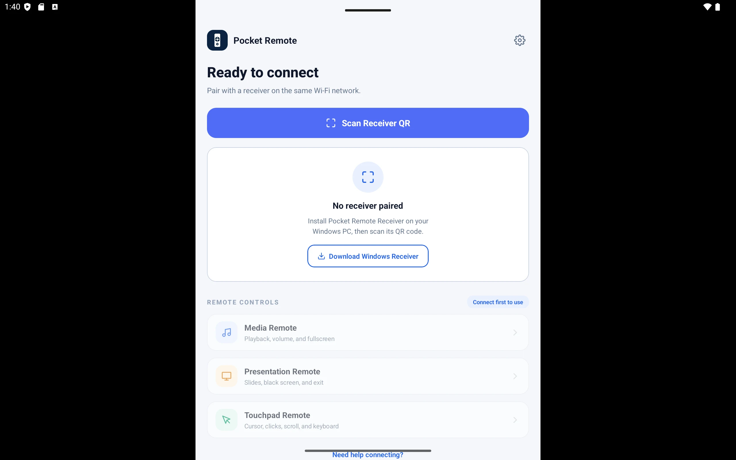 Pocket Remote screenshot