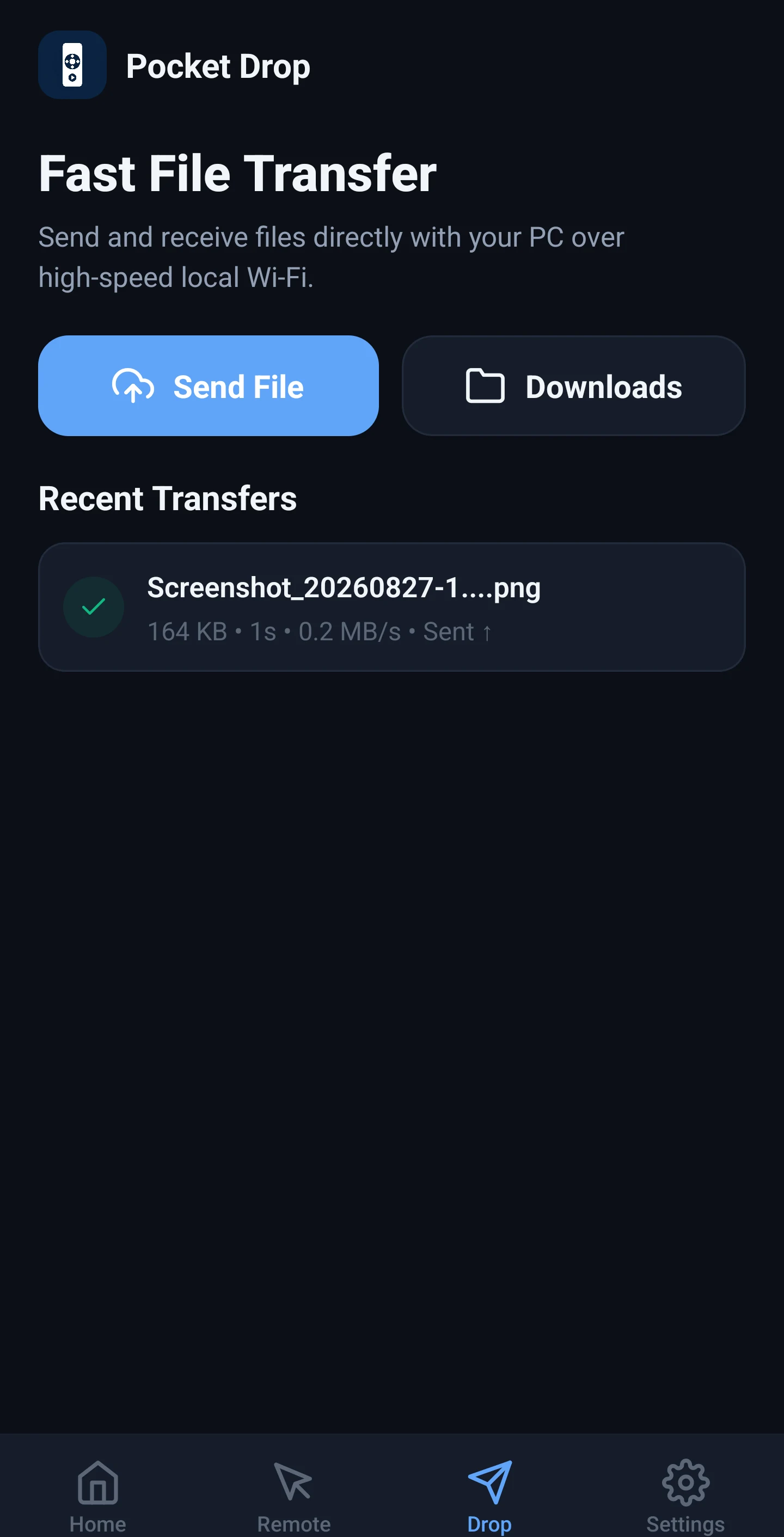 Pocket Remote screenshot